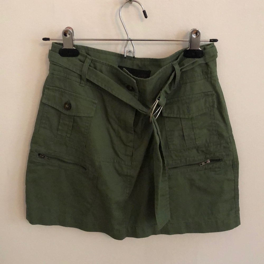KENDALL & KYLIE green army skirt